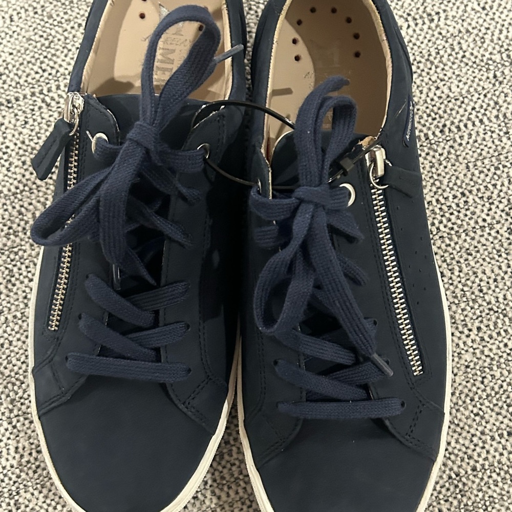 Mephisto Women's Nikita Jeans Blue Sneakers Size 10 US Lace Up Zip Sporty NEW - Picture 12 of 13